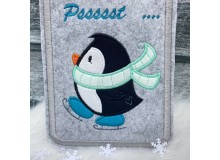Stickdatei - Eis Pingu Satin